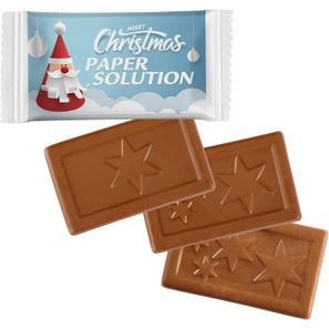 MIDI-Schoko-Täfelchen X-mas im Papierflowpack