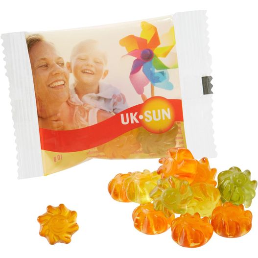 Veganes Wohlfühlfruchtgummi mit Aloe Vera im kompostierbaren Tütchen (Bild 1)