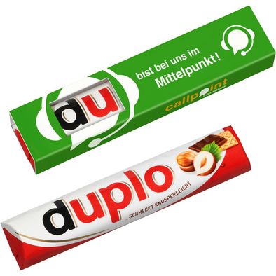 1er Duplo im Werbeschuber