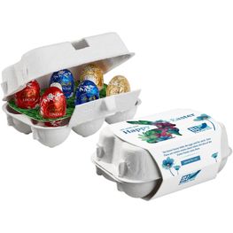 Produktabbildung 6er Ostereier-Karton mit Lindt Lindor Mini-Eiern 6er Ostereier-Karton mit Lindt Lindor Mini-Eiern