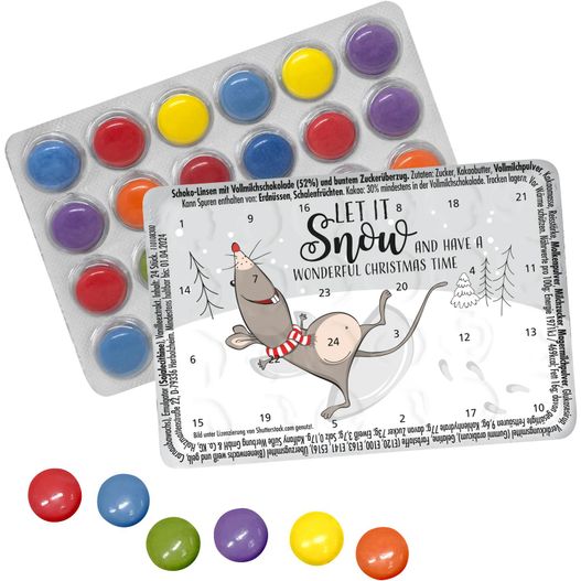 Kleinster (Advents-)Kalender der Welt "Standard" mit Schokolinsen (Bild 1)