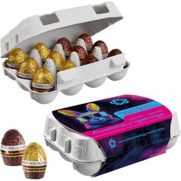 12er Ostereier-Karton mit Ferrero Rocher Eiern
