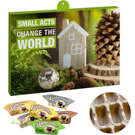 Premium-Präsent-Adventskalender "Eco" mit Kuhbonbons® (Bild 1)