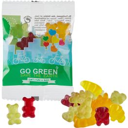 Vegane Bio-Bärchen im kompostierbaren Tütchen