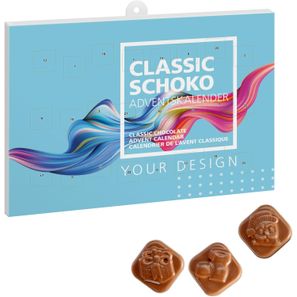 Classic Schoko Adventskalender im Querformat - kleine Menge