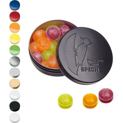 Produktabbildung XS-Prägedose mit Pulmoll Pastillen, 16g XS-Prägedose mit Pulmoll Pastillen, 16g