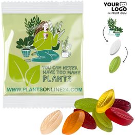 Fruchtgummi INDIVIDUELL 20 g, VEGAN im kompostierbaren Tütchen