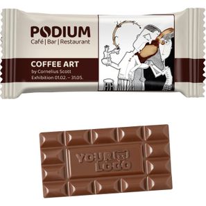 Schoko-Sondermotiv M in konventionellem Flowpack