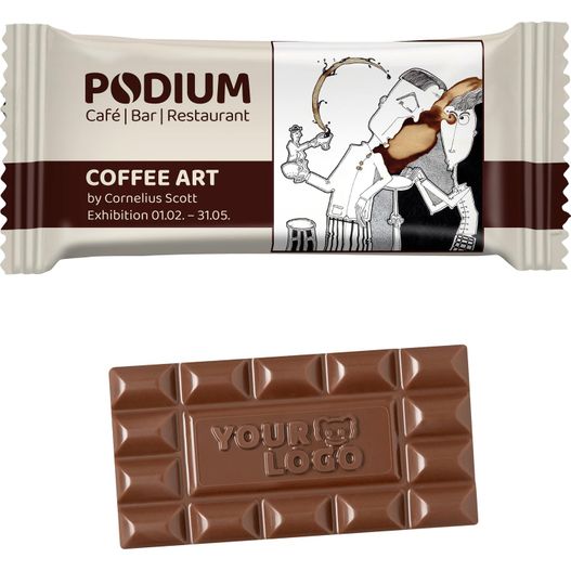 Schoko-Sondermotiv M in konventionellem Flowpack (Bild 1)