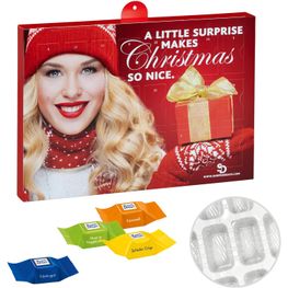 Premium Präsent-Adventskalender mit Ritter Sport Schokowürfeln