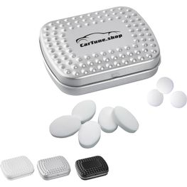 Produktabbildung Techno-Dose mit Pfefferminzpastillen, 20g Techno-Dose mit Pfefferminzpastillen, 20g