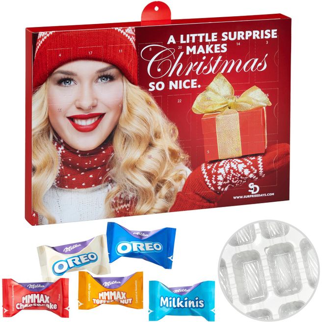 Produktabbildung Premium Präsent-Adventskalender mit Milka Favourites Mix Premium Präsent-Adventskalender mit Milka Favourites Mix