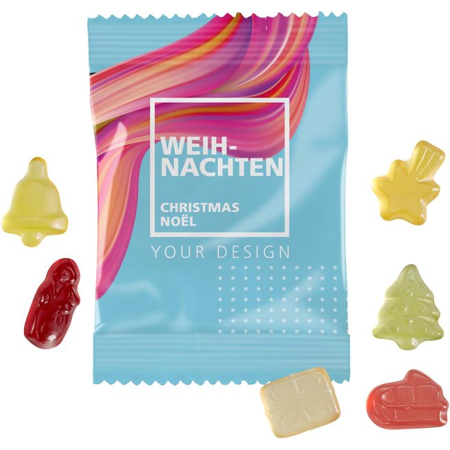 Fruchtgummi 10g Weihnachtsmischung - kleine Menge