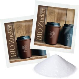 Bio Zucker im Papiertütchen