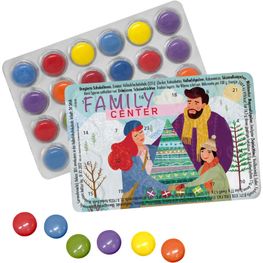 Kleinster Adventskalender Schokolinsen