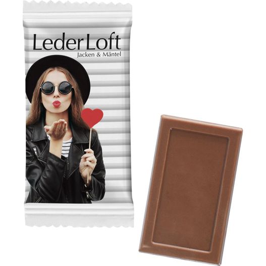 MIDI-Schokoladen-Täfelchen im Papierflowpack (Bild 1)