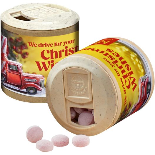 Papier-Werbedose mit Glühweinbonbons (Bild 1)