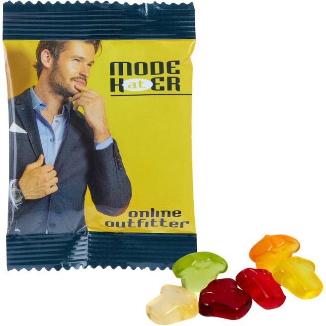 Produktabbildung Fruchtgummi INDIVIDUELL 10 g im konventionellen Tütchen Fruchtgummi INDIVIDUELL 10 g im konventionellen Tütchen