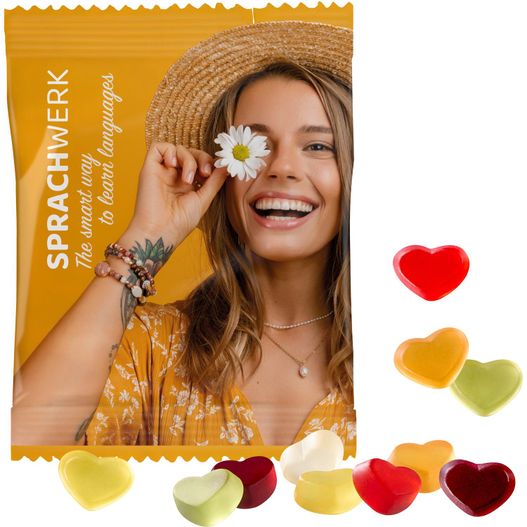 VEGANE Fruchtgummi STANDARD-Formen 20 g im konventionellen Tütchen (Bild 1)