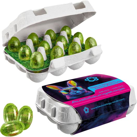 12er Ostereier-Karton mit Ferrero Küsschen Eiern (Bild 1)