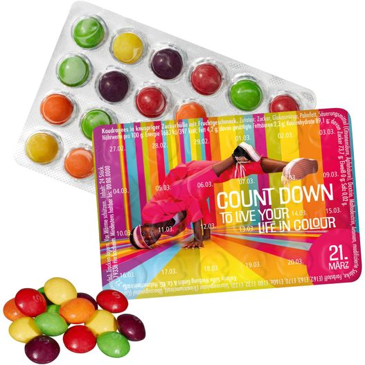 Kleinster Event-Kalender der Welt mit SKITTLES® Original Fruity Candy (Bild 1)