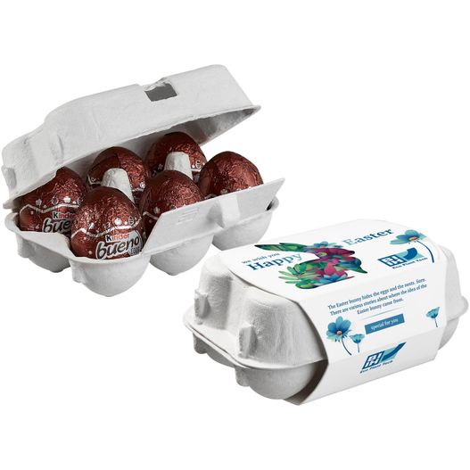Produktabbildung 6er Ostereier-Karton mit Kinder Bueno Eiern 6er Ostereier-Karton mit Kinder Bueno Eiern (Bild 1)