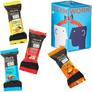 Mini Promo-Tower mit Hello Mini Stick Mix von Lindt