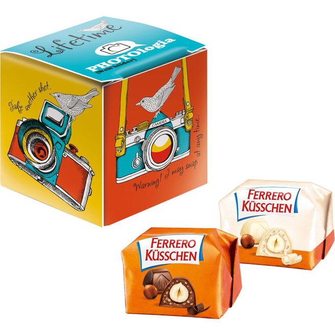 Produktabbildung Mini Promo-Würfel mit Ferrero Küsschen Mini Promo-Würfel mit Ferrero Küsschen