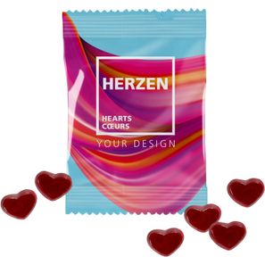 Fruchtgummi Herzen,10g - kleine Menge