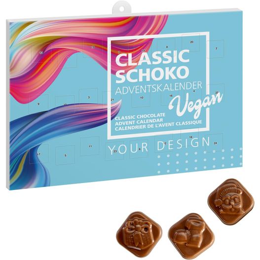 Veganer Schoko-Adventskalender quer - kleine Menge (Bild 1)