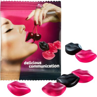 Produktabbildung Vegane Schwarzwälder Kirsch-Küsschen im konventionellen Tütchen Vegane Schwarzwälder Kirsch-Küsschen im konventionellen Tütchen
