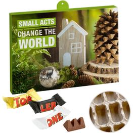 Premium Marken-Adventskalender PAPIER mit Toblerone Mini Mix