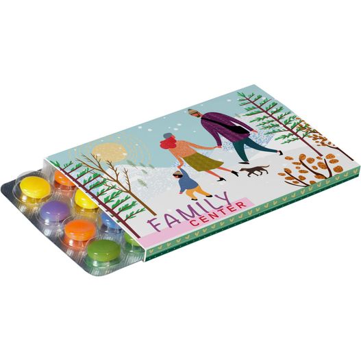 Werbeschuber für Kleinster (Advents-)Kalender der Welt mit Schokolinsen (Bild 1)