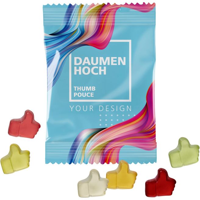 Fruchtgummi Daumen Hoch, 10 g - kleine Menge
