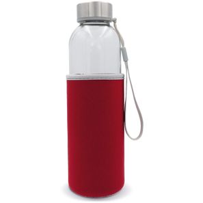 Trinkflasche aus Glas mit Neoprenhülle 500ml