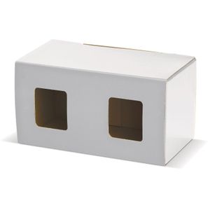 Verpackung für zwei Becher mit Fenster