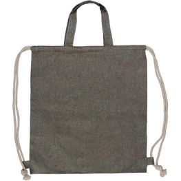 Tasche/Beutel mit Kordelzug aus recycelter Baumwolle 38x42cm