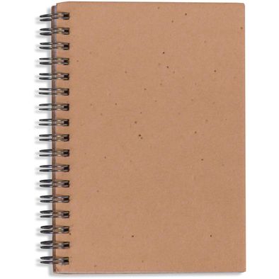 Produktabbildung Spiral-Notizbuch aus Saatgutpapier Spiral-Notizbuch aus Saatgutpapier