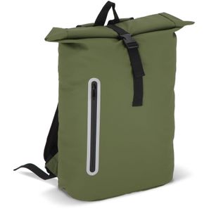 PU-beschichteter R-PET 600D Rolltop-Rucksack 20L