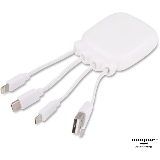 Produktabbildung Xoopar Octopus Gamma 2 Bio Charging cable with 3.000mAh Powerbank Xoopar Octopus Gamma 2 Bio Charging cable with 3.000mAh Powerbank (Bild 1)