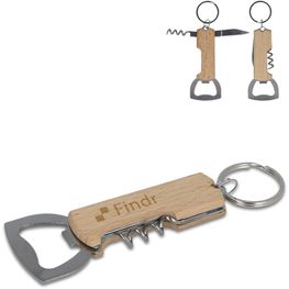 Produktabbildung Bambus Wein & Flaschenöffner Schlüsselanhänger Bambus Wein & Flaschenöffner Schlüsselanhänger