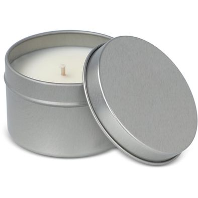 Kirtan-Duftkerze auf Pflanzenbasis in großer recycelter Dose