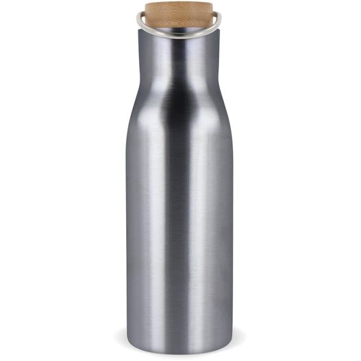 Isolier-Flasche mit Bambusdeckel, 500ml (Bild 1)