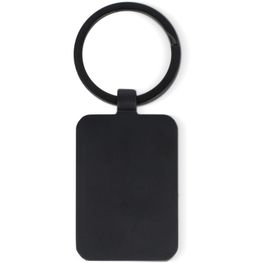 Produktabbildung Schlüsselanhänger aus Bambus und Metall rechteckig Schlüsselanhänger aus Bambus und Metall rechteckig