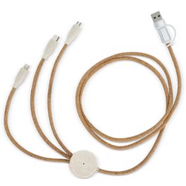 Produktabbildung FSC cork 3 in 1 PD charging & data cable FSC cork 3 in 1 PD charging & data cable