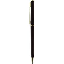 Metallkugelschreiber Slim mit Gold Applikation