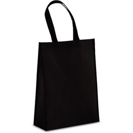 R-PET Tragetasche aus laminiertem Non Woven 30 x 12 x 40cm 105g/m²