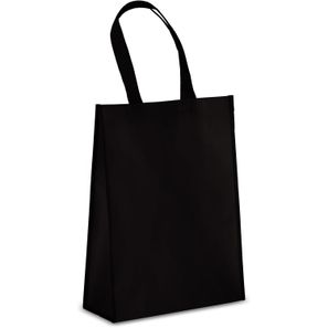 R-PET Tragetasche aus laminiertem Non Woven 30 x 12 x 40cm 105g/m²