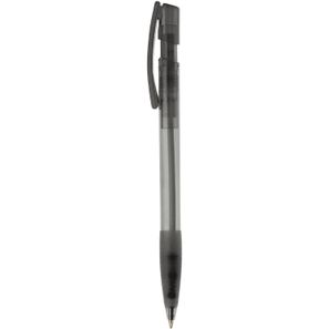 Kugelschreiber Nash Transparent mit Gummigriff