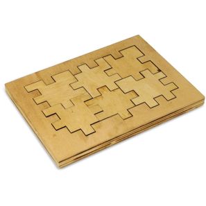 Würfelpuzzle aus Holz